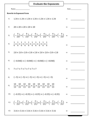 Rewrite Repeated Multiplication In Exponent Form
