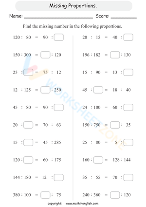 Missing Proportions.5