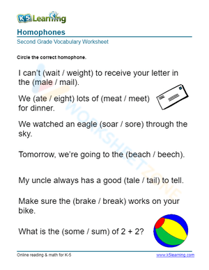 Homophones - Circle 1