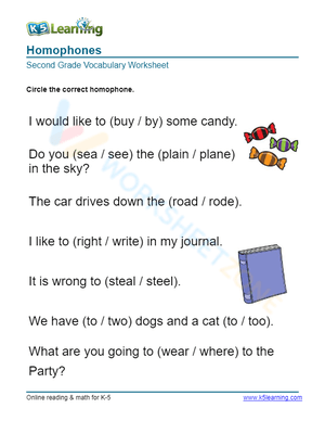 Homophones - Circle 2