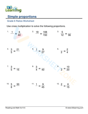 Simple proportions 3