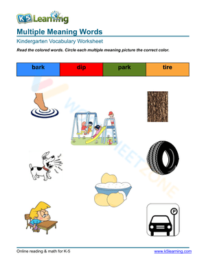 Multiple Meaning Words 1