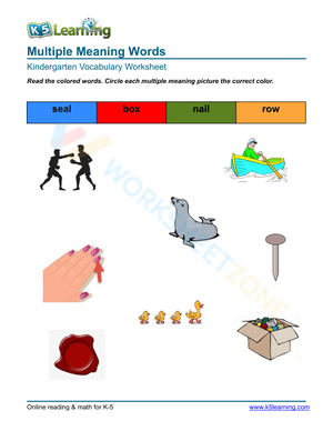 Multiple Meaning Words 4