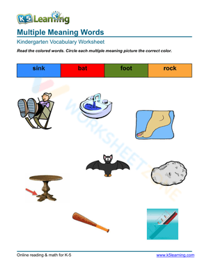 Multiple Meaning Words 5