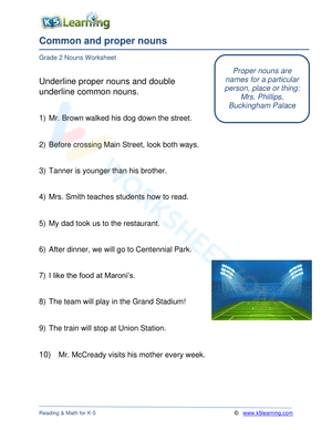 Common and proper nouns 1