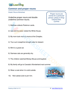 Common and proper nouns 3