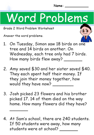 Complex Math Word Problems Worksheet