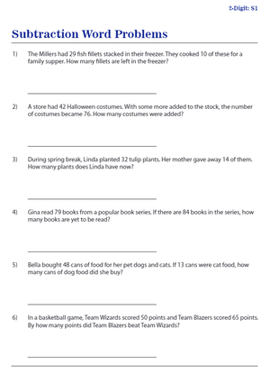 Solving Two-Digit Subtraction Word Problems