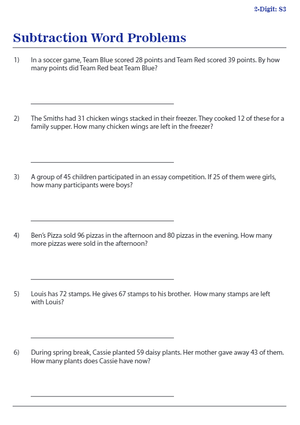 Subtraction Word Problems: Real-World Scenarios