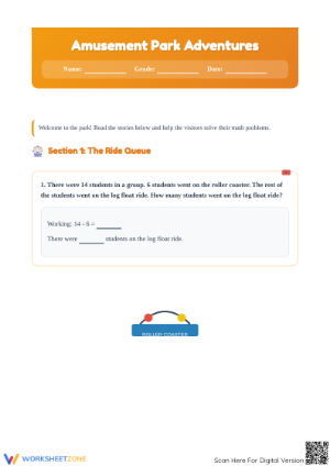 Printable Amusement Park Word Problems | Grades 4-5 Math