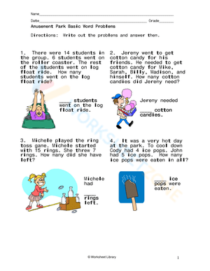 Basic Word Problems - Farmers Market