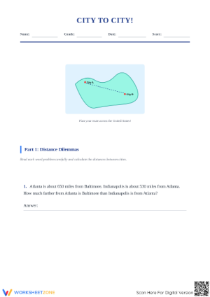 Real-World Math: City to City Word Problems | Essential