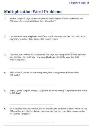 Strengthen Multiplication Skills With Word Problems