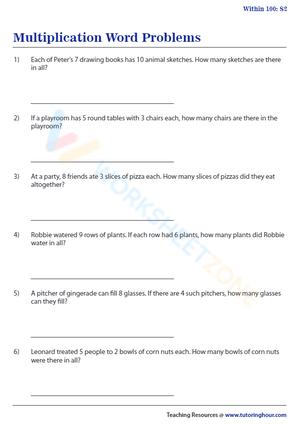 Solving Multiplication Word Problems: Exercise 17