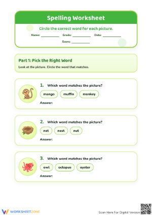 Preschool Alphabet — Printable No-Prep Worksheet