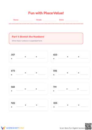 Printable Place Value Worksheet | Essential Grade 2 Math