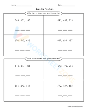 Ordering Numbers 2