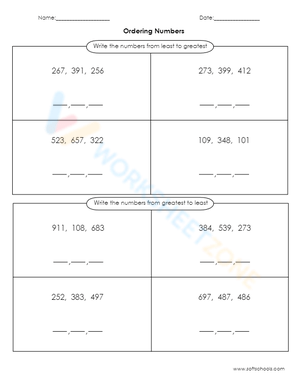 Ordering Numbers 3