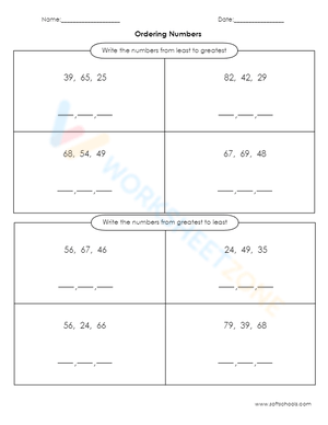 Ordering Numbers 8