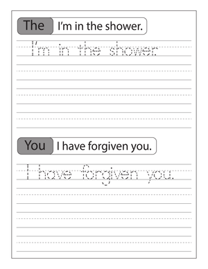 Enhance Writing with Tracing Sentences