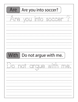 Practice with Tracing Sentences