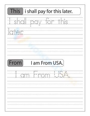 Master Handwriting with Tracing Sentences