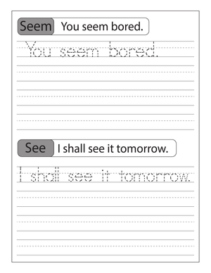 Printable Sentence Tracing Practice Worksheet