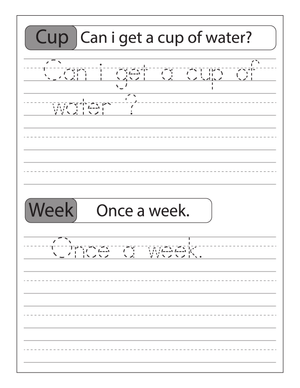 Improve Handwriting with Sentence Tracing Exercises