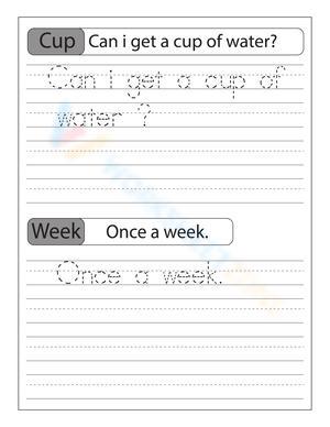 Improve Handwriting with Sentence Tracing Exercises