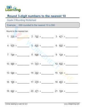 Practice Rounding 3-Digit Numbers to the Nearest 10
