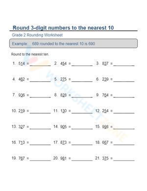 Enhance Skills: Rounding 3-Digit Numbers to 10