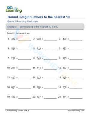 Rounding 3-Digit Numbers to the Nearest 10