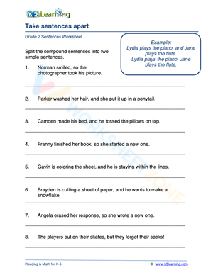 Take sentences apart 3