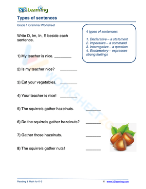 Types of sentences 1