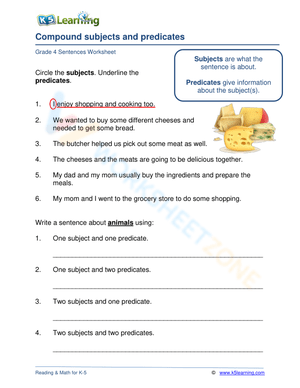 Compound subjects and predicates 1