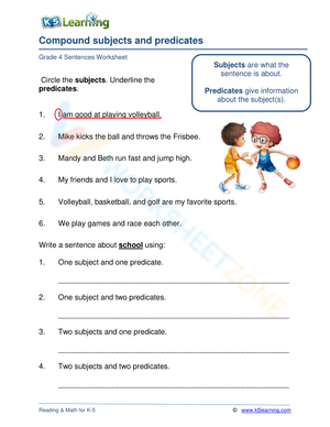 Compound subjects and predicates 2