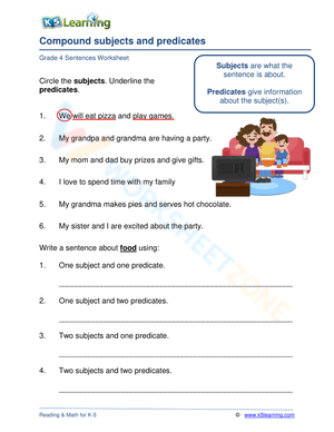 Compound subjects and predicates 3
