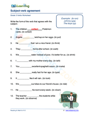 Subject-verb agreement 1