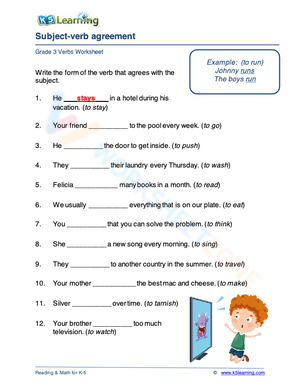Subject-verb agreement 2