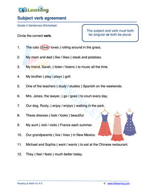 Subject-verb agreement 5