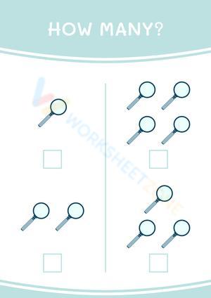 Practice Counting Objects with this Worksheet