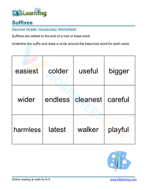 Suffixes 7