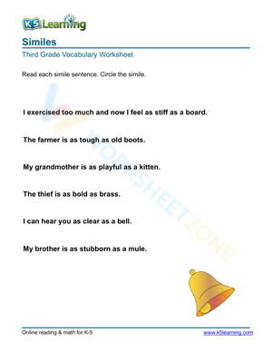 Complete the similes 4