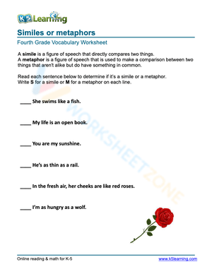Similes or metaphors 1