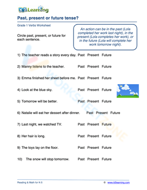 Past, present or future tense? 2