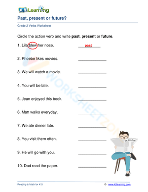 Past, present or future tense? 4
