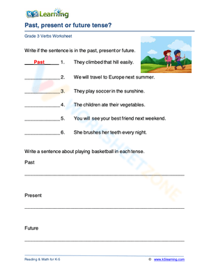 Past, present or future tense? 7