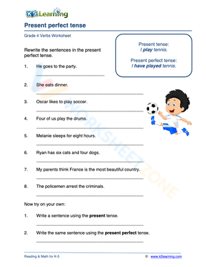 Present perfect tense 1