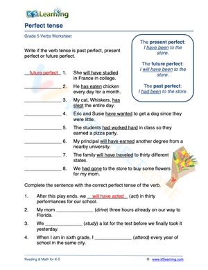 Perfect tense 1