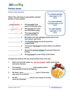 Perfect tense 2